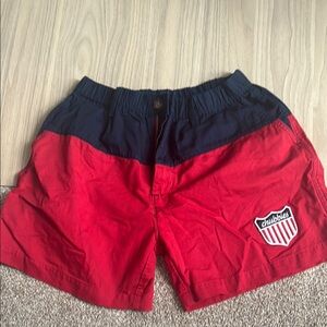 Chubbies Two-Tone Red and Navy Shorts